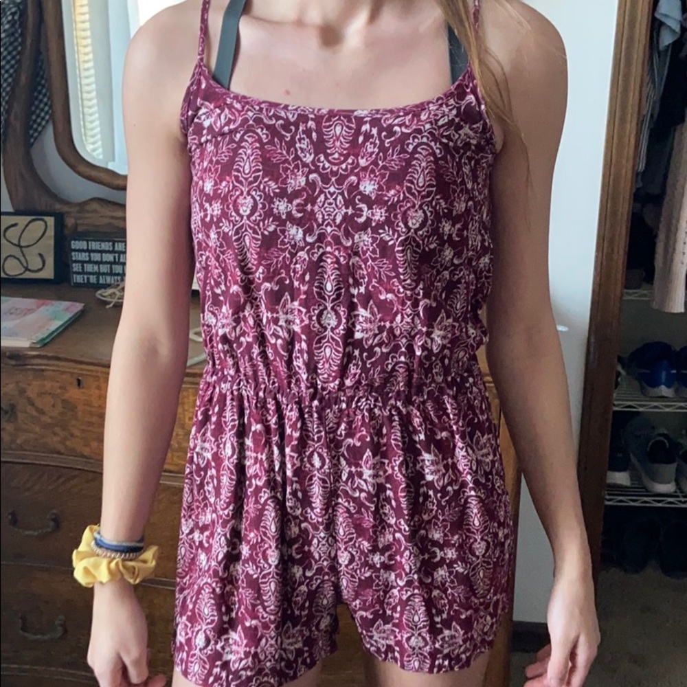 patterned romper